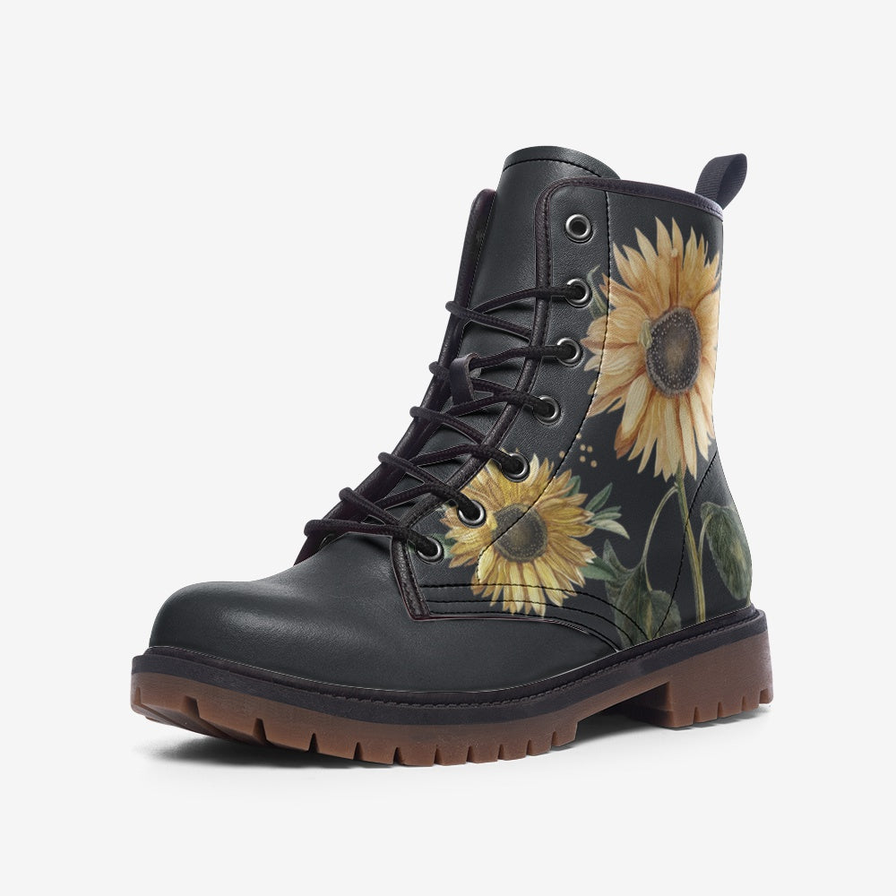 sunflower combat boots