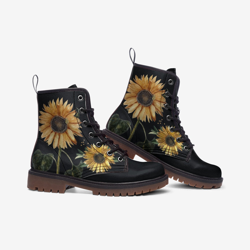 sunflower combat boots