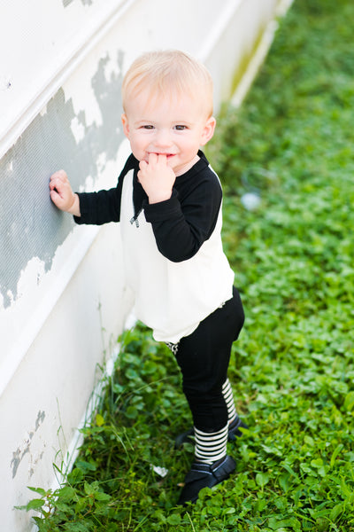 baby boy modern black and white outfit