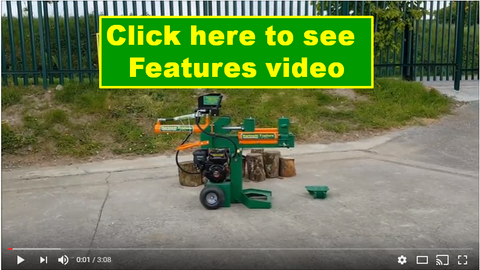 12 ton log splitter features video