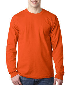 Avenue dynasti dør spejl Bayside 8100 long sleeve pocket tee shirt, 100% preshrunk cotton, 6.1 –  Municipal Safety Supply