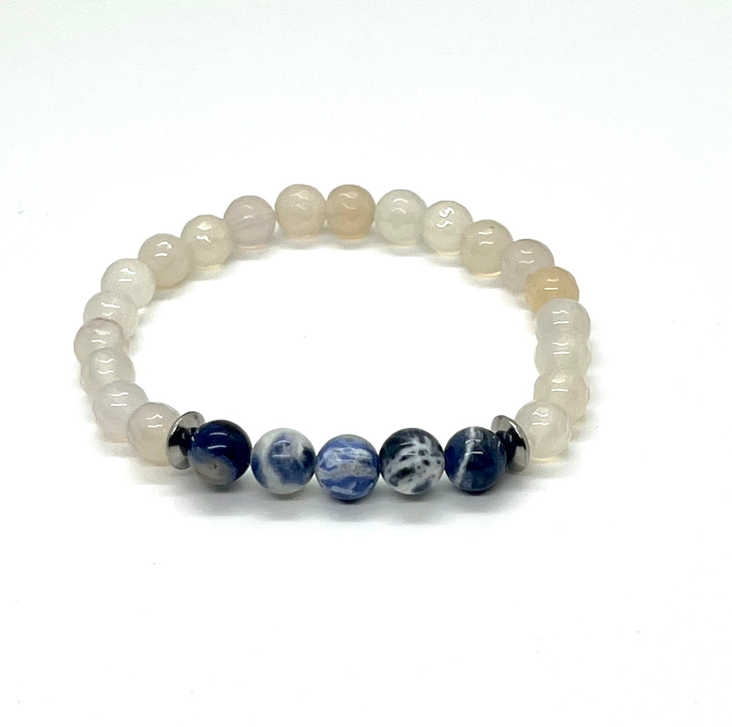 Sodalite and Agate Bracelet