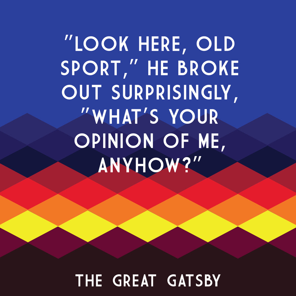 The Great Gatsby - Old Sport book quote