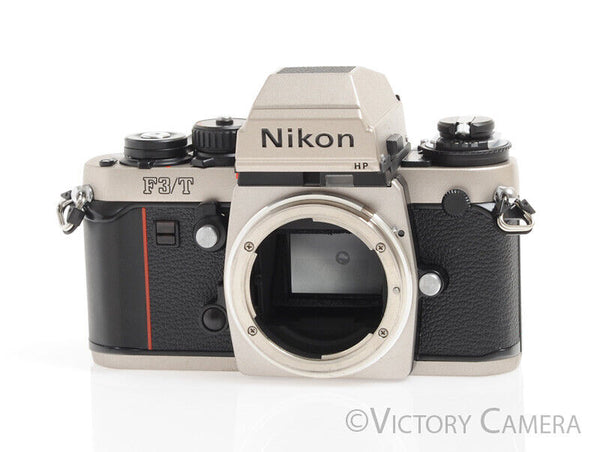 Nikon F3/T HP Champagne Titanium 35mm Film Camera Body -Mint-
