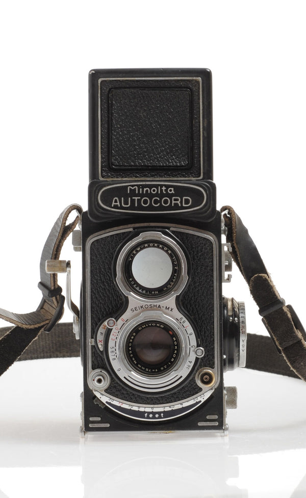 Minolta Autocord Export Medium Format TLR w/ Rokkor 75mm f3.5 Lens -No  Meter-