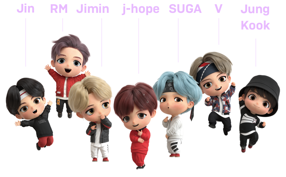 Bts Official Tinytan Mini Figure Mic Drop Hello Idols