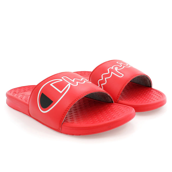 red champion flip flops