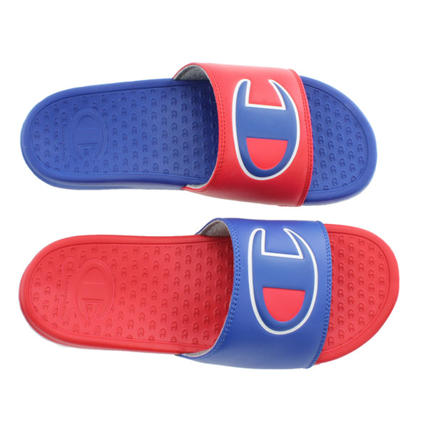 red and blue champion slides