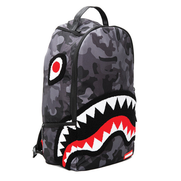 Sprayground Chenille Black Camo Shark Backpack | Preorder – Beyond Hype | Premier Streetwear ...