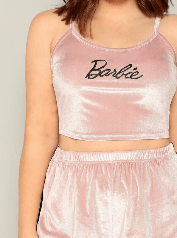 plus size barbie crop top