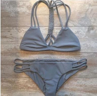 gray bikini set