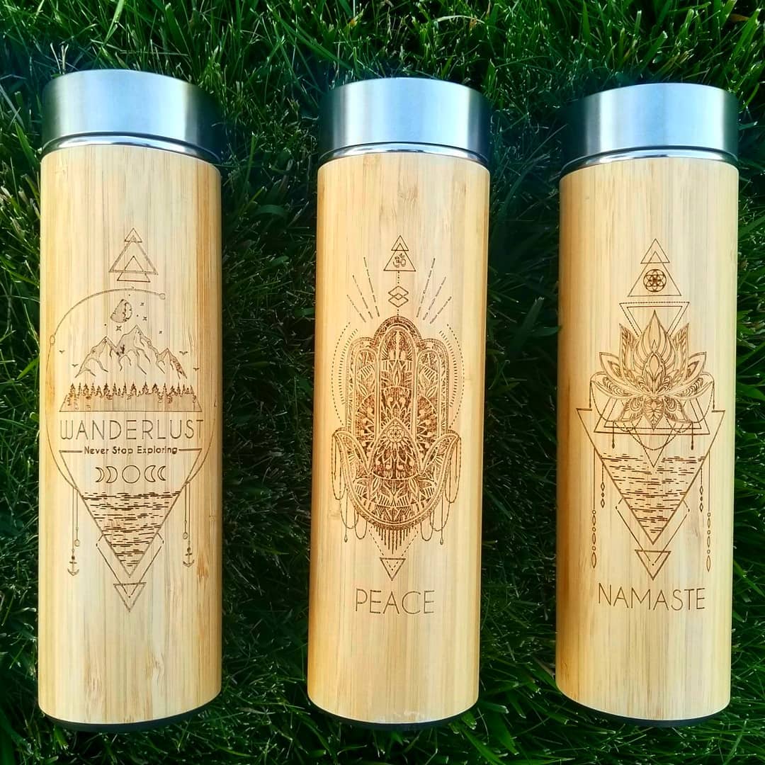 Abundance 17.9oz Bamboo Tumbler by Bhavana Bottle