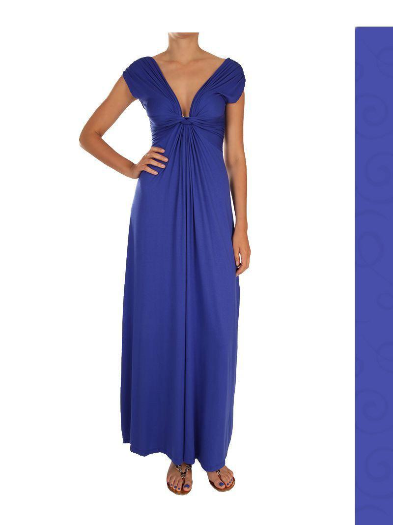 royal blue goddess dress