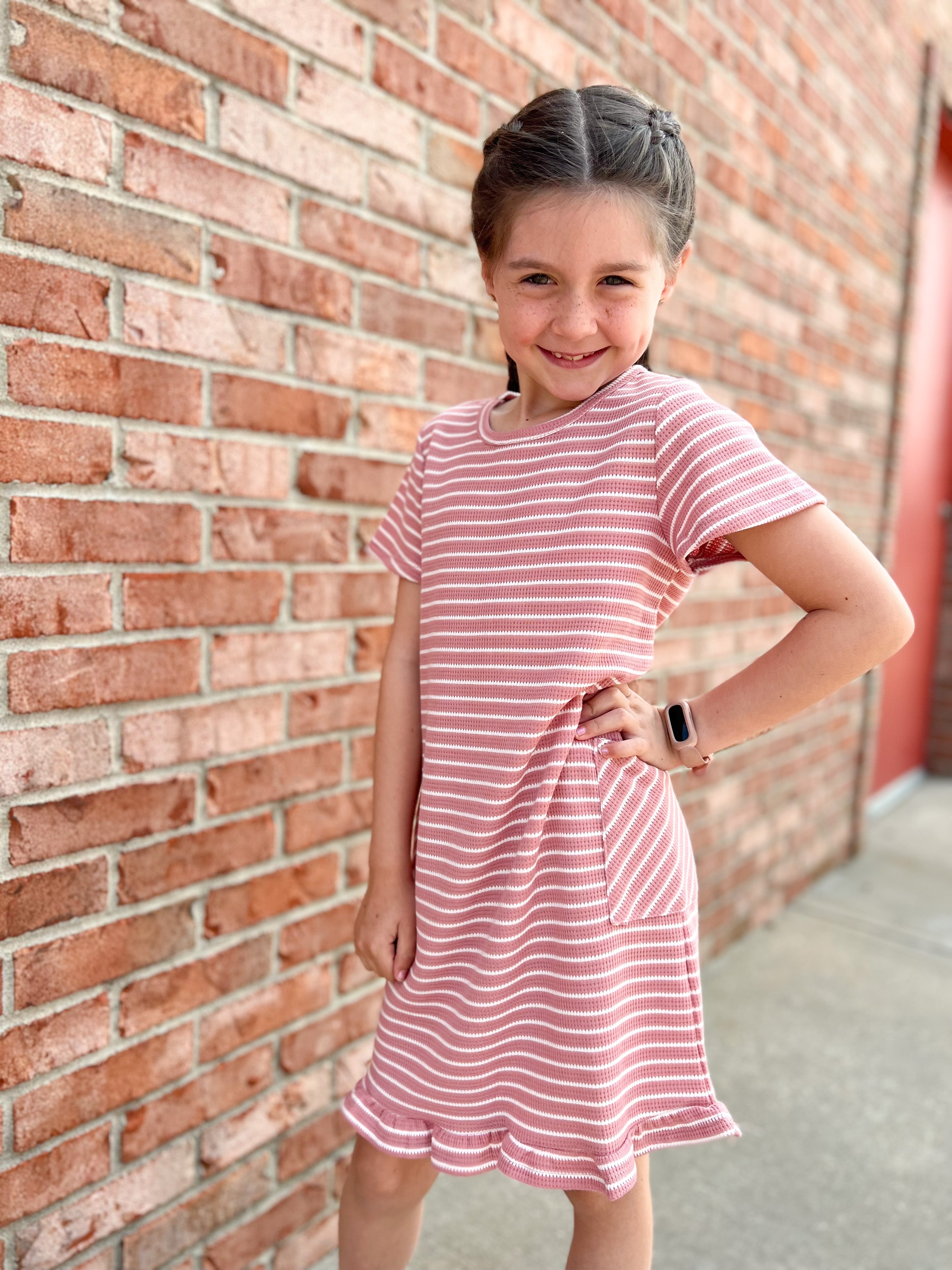 WIDE AWAKE STRIPED YOUTH DRESS