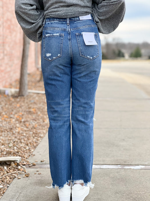 90S VINTAGE STRAIGHT JEANS