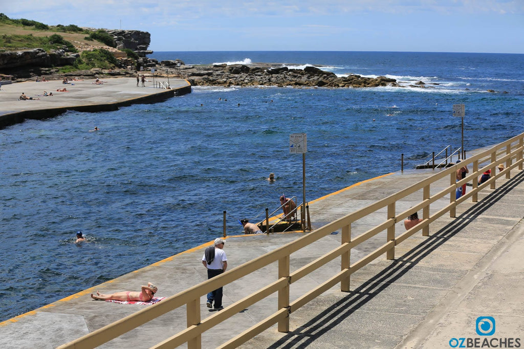 Sunbathing and swimming are popular at Clovelly Beach