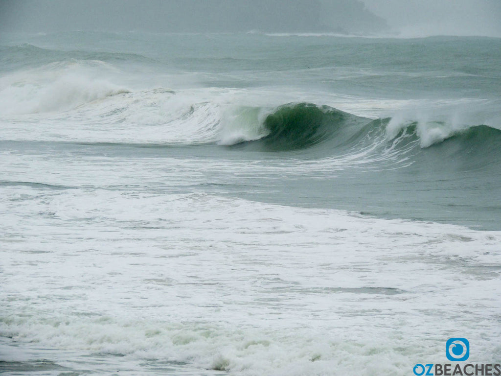 Ominous large swell day at Depot Beach NSW 