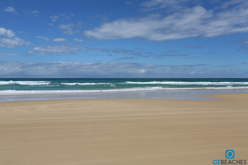 Empty beach at Fraser Island QLD