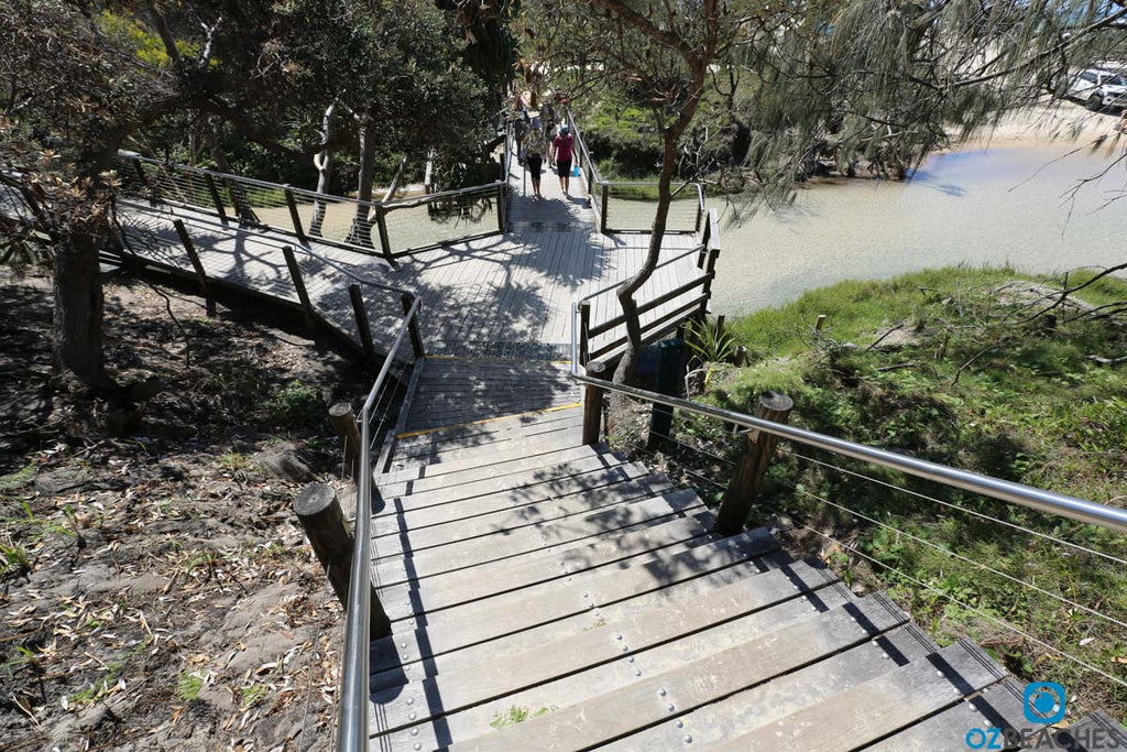 The boardwalk at Eli Creek takes you on a circuitous journey