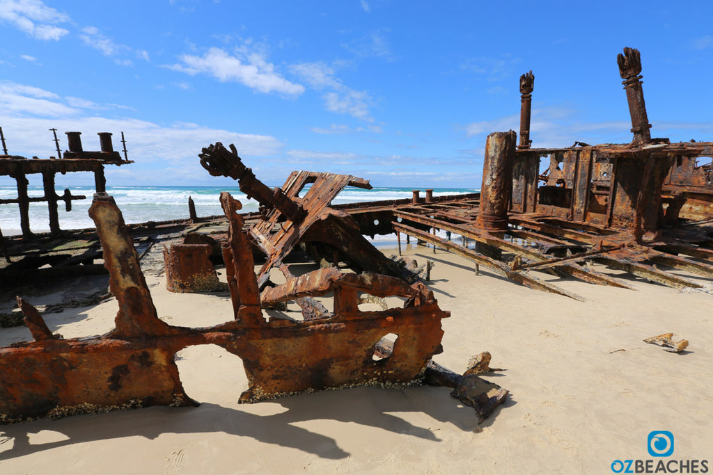 Shipwreck of the SS Maheno on Fraser Island rumoured to be used as aerial target bombing practise