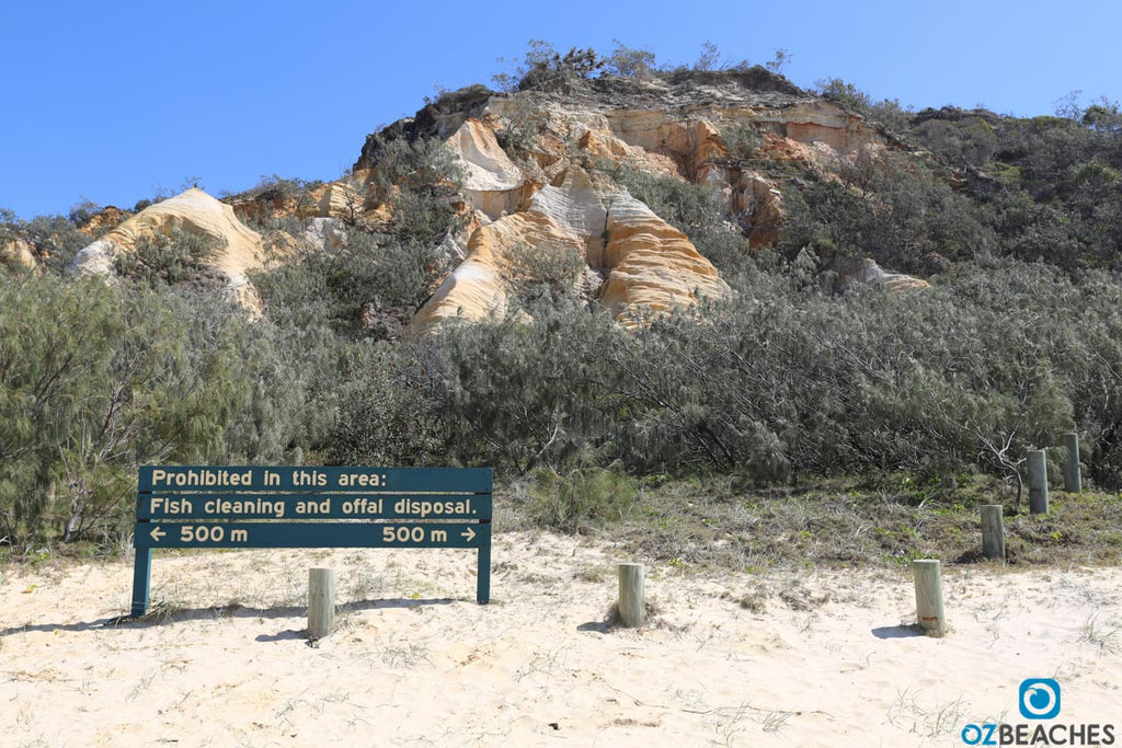 The multi-coloured sand of The Pinnacles on Fraser Island