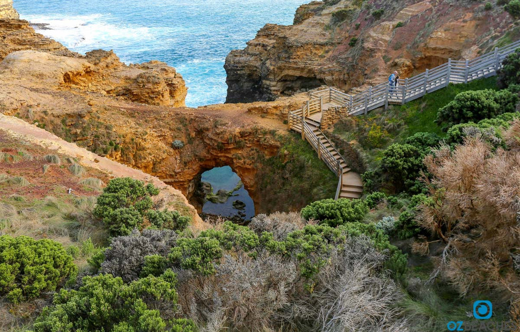 Looking down towards The Grotto, Great Ocean Road Victoria