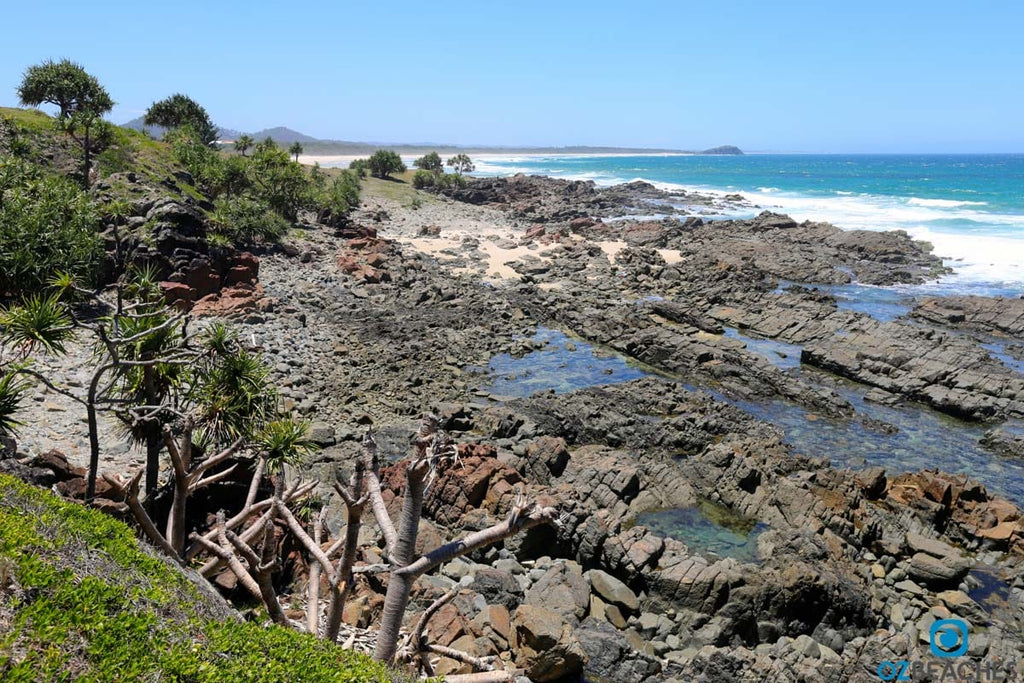 Looking north towards Norries Head from Hastings Point NSW