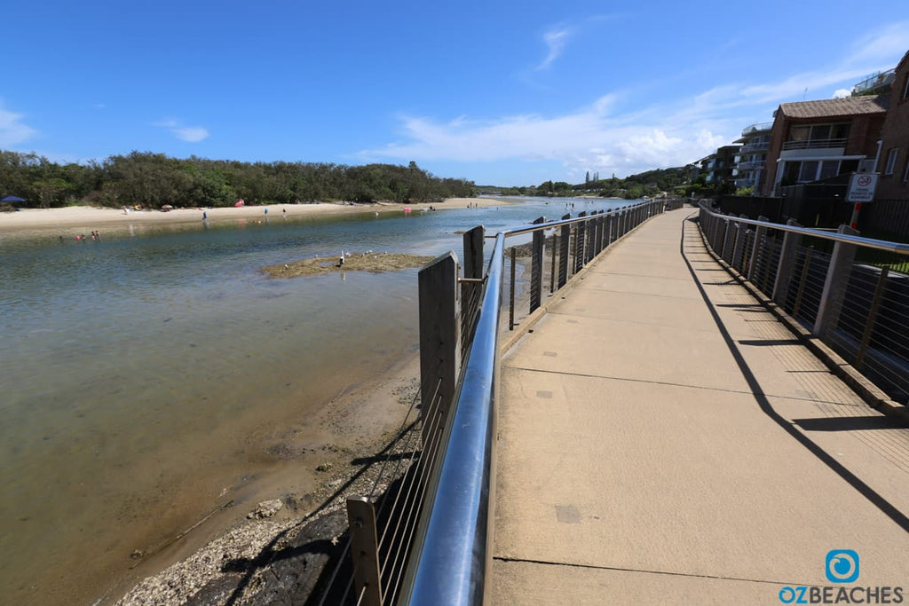 The boardwalk at Kingscliff Beach rivermouth