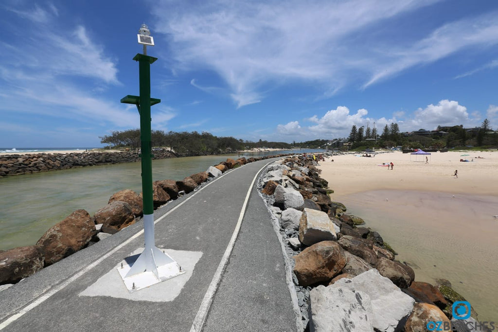 Kingscliff Beach rock wall after renovations