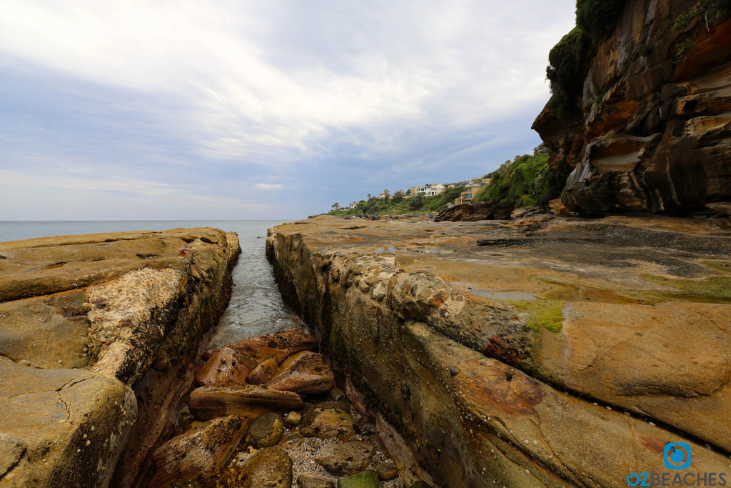 Percy Bates' hand carved channel at Lurline Bay
