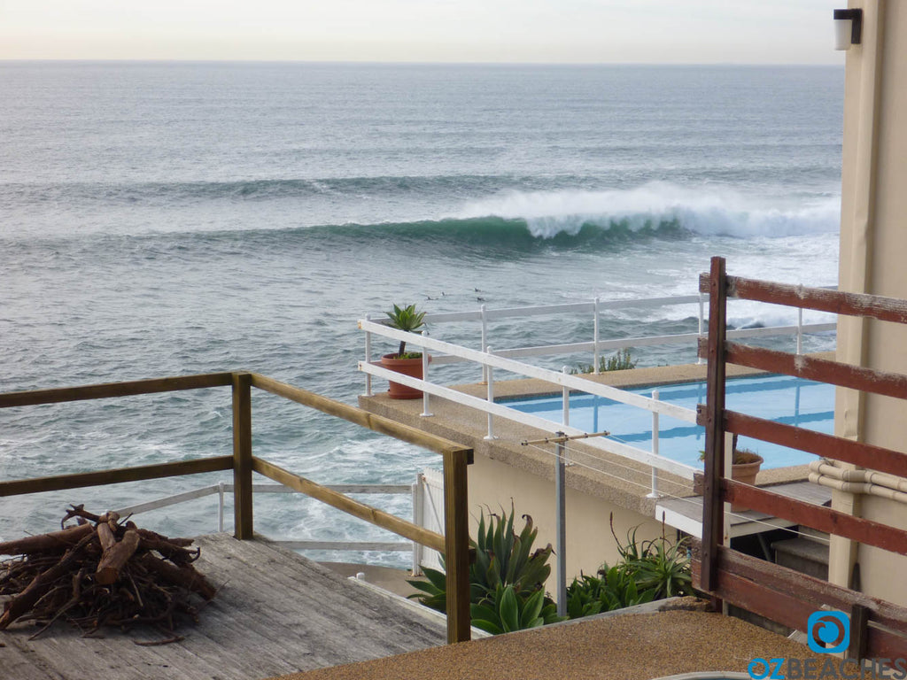 Surfers out at Lurline Bay