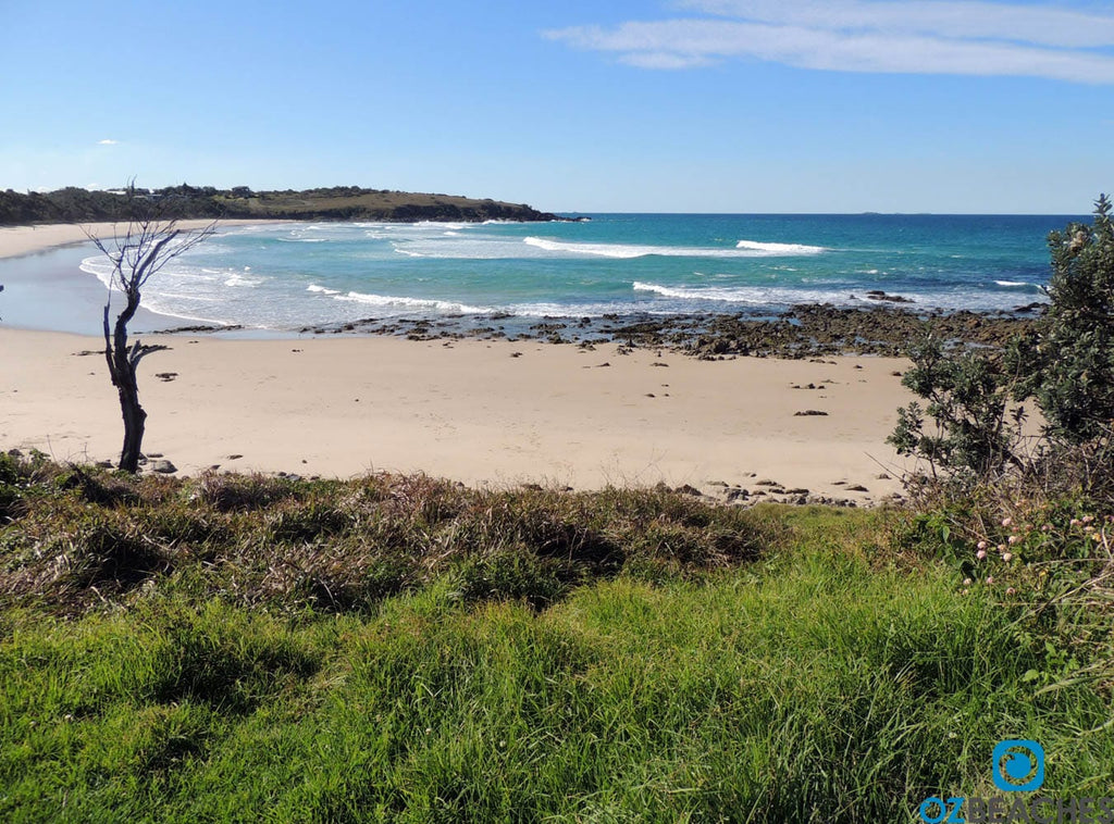 Looking north along Mullaway Beach