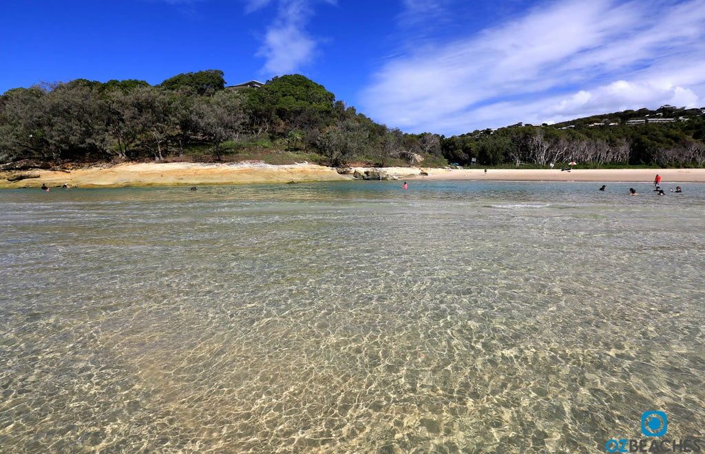 The Perfect crystal waters of Cylinder Beach on North Stradbroke Island are very inviting