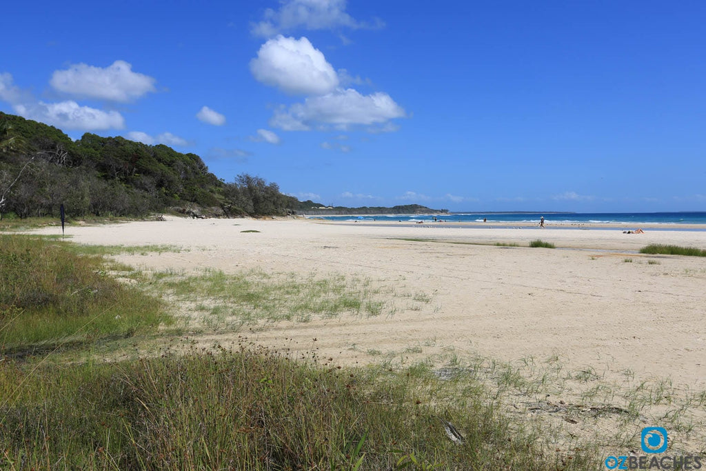 Cylinder Beach on North Stradbroke Island is rarely uncrowded during holiday periods