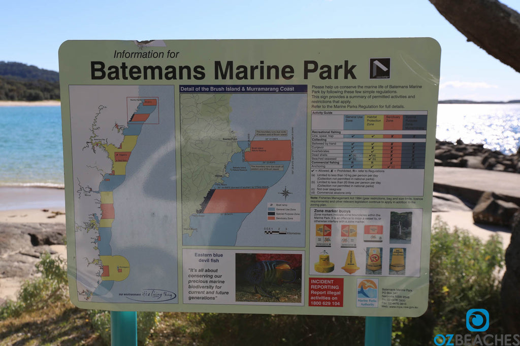 These marine park signs are all over the Murramarang region