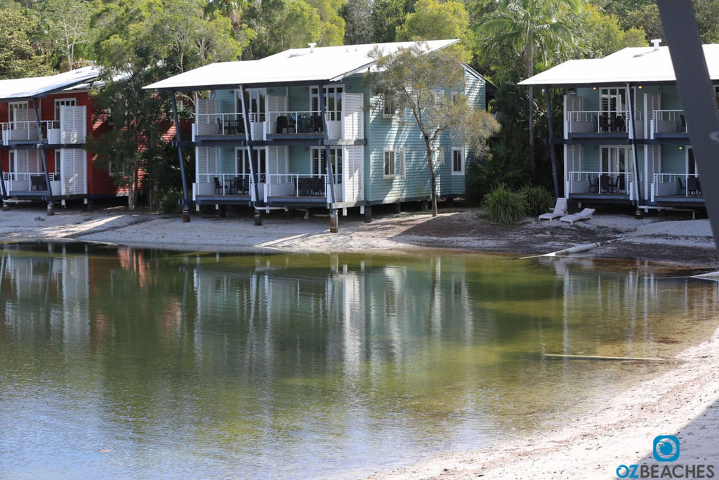 Typical accommodation cabins at Couran Cove on South Stradbroke Island