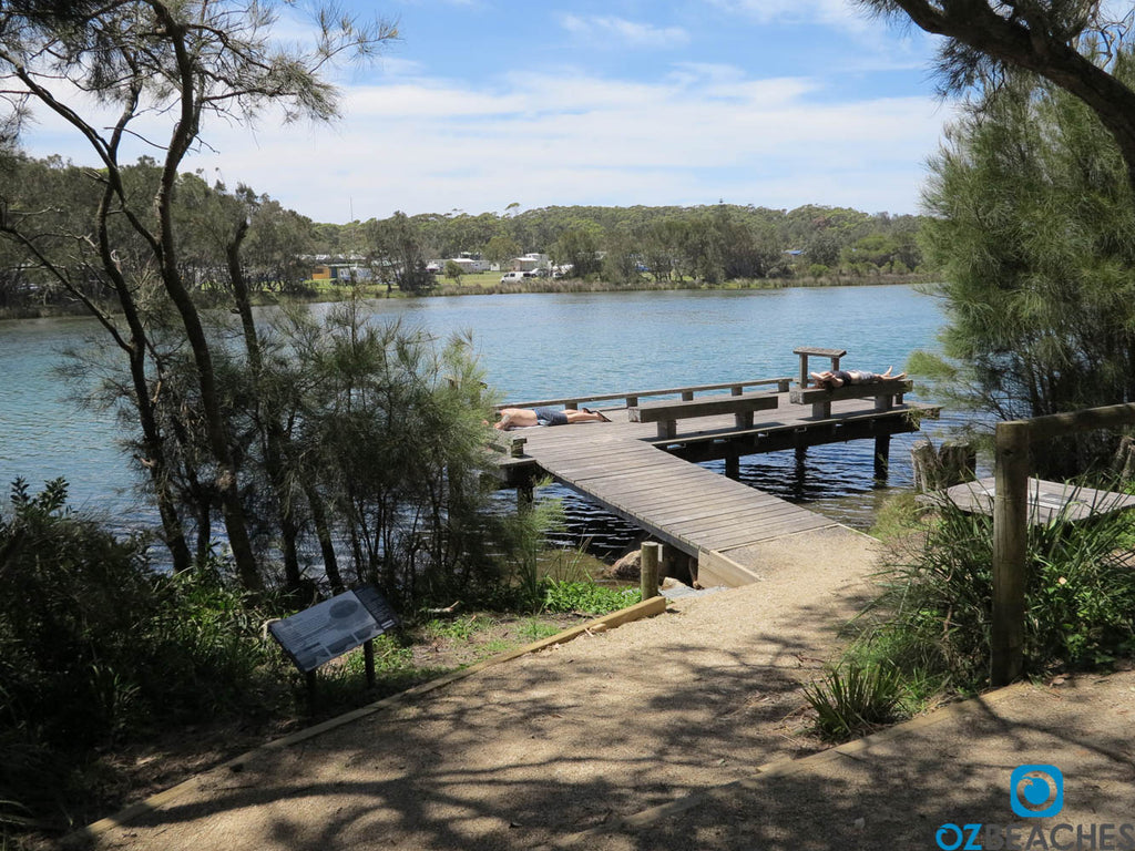 A quiet jetty at Tabourie Lake 