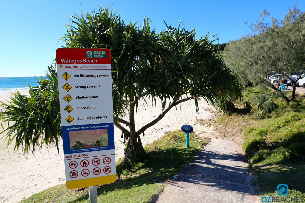 Wategos Beach sign, Byron Bay NSW