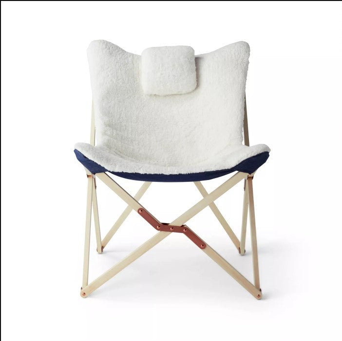 Sherpa Butterfly Chair with Headrest Cream - Levi's® x Target