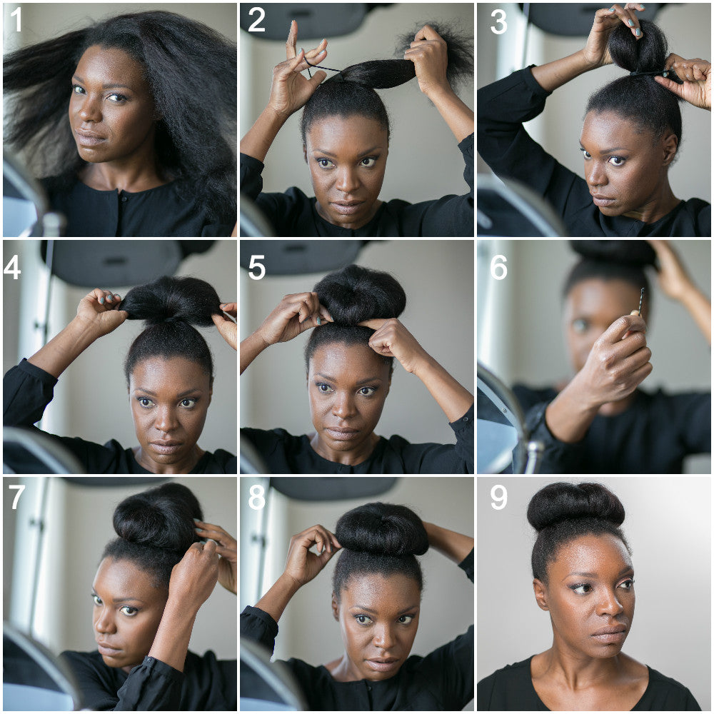 Simple High Bun Frize Frize