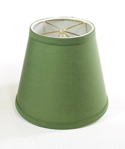 5x8x7 Empire Linen Edison Clip On Lamp Shade Kale Green