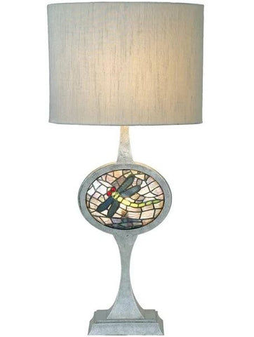 Meyda Tiffany Cameo Dragonfly Lighted Base Table Lamp_12569