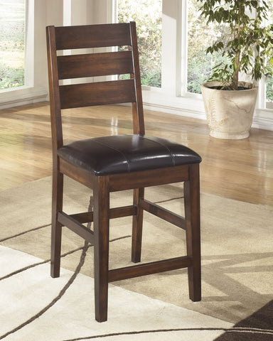 Larchmont Set of 2 Upholstered Dining Chairs Burnished Dark Brown