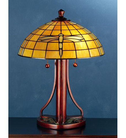 22"h Dragonfly Dome Table Lamp
