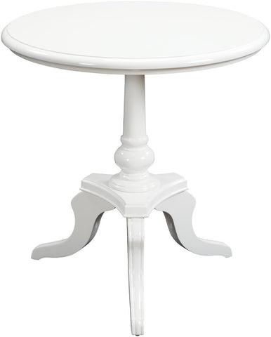 24x25" White Chapel Table Gloss White