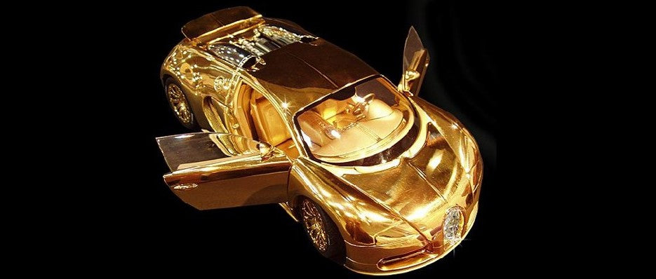 Bugatti Veyron Miniature en Or