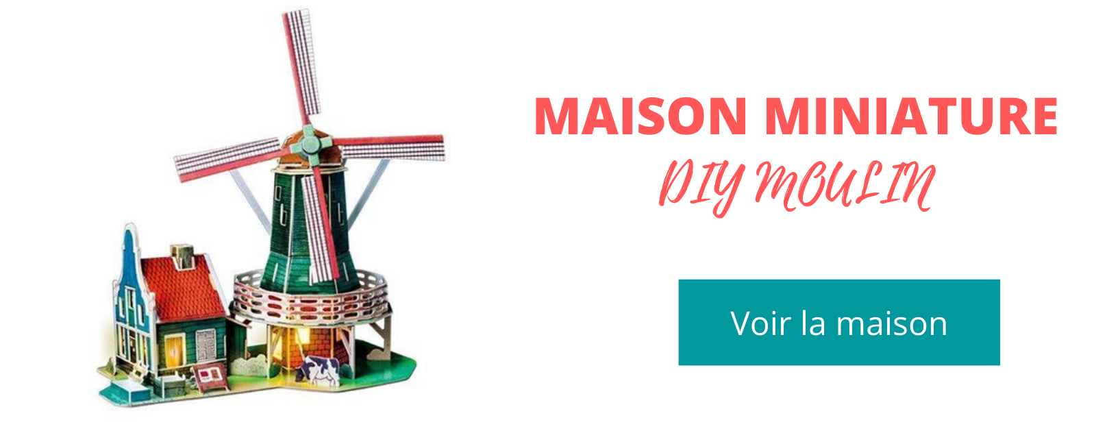 maison miniature DIY moulin