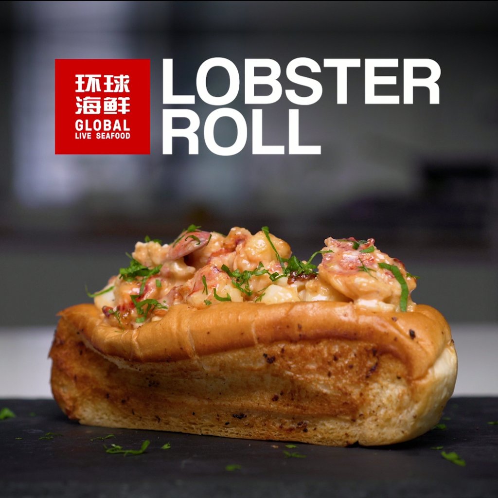 global live seafood lobster roll 