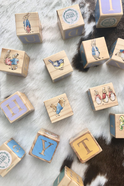 peter rabbit wooden blocks