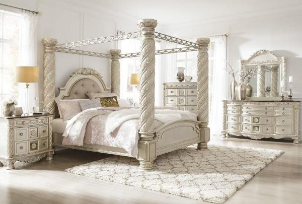 cassimore king canopy bedroom set